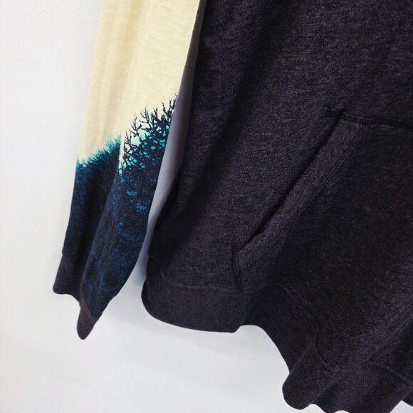 American Eagle Lightweight Hooded Long Sleeve Tee Mens Size Large Dark Gray - Picture 3 of 12